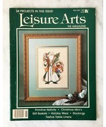 Leisure Arts The Magazine Nov/Dec 1987 Christmas Cross Stitch Knit Croch... - £7.54 GBP