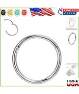 Lightweight 20 Gauge Titanium Hoop - Perfect for Septum and Cartilage Pi... - $350.61 MXN