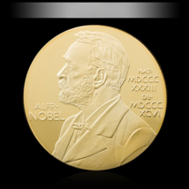 Nobel Prize Prestigious Awards Alfred Nobel 1:1 Replica Coin Medal - £55.96 GBP+