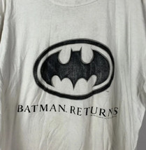 Vintage Batman Returns T Shirt Single Stitch Movie Promo Flirts Women Pajama 90s - £31.89 GBP