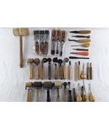 Vtg Wood Carpenter Tools Carving Gouge Chisel Lot Set 38 Millers Falls W... - £196.65 GBP