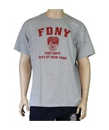 FDNY 9/11 Official Licensed Memorial Tee Short Sleeve T-Shirt Gray FDNY - £15.74 GBP