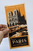 Vintage 1931 Seeing PARIS &amp; Tours AMERICAN EXPRESS Airline Travel Booklet - £15.99 GBP