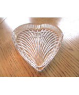 Waterford Crystal Heart Shape Dish Tray  7.5&quot; Ribbed Sides Signed - €38,04 EUR