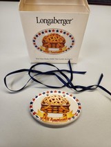New Vintage 1998 Longaberger TIE-ON &quot;All American Pie&quot; #31950 - £5.22 GBP
