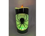 Halloween Spider Color Channing Light Up Candle Decor 6.5&quot; - $49.49