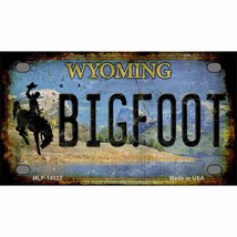 Bigfoot Wyoming Novelty Mini Metal License Plate - £11.72 GBP