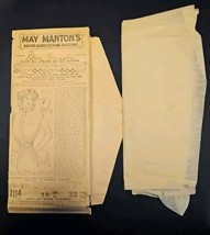 Antique 1910s May Mantons 7114 Sewing Pattern Shirt Waist w/Body Sleeves in One - £118.27 GBP