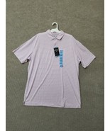 Callaway Golf Polo Shirt Mens L Lilac Opti Dri Performance Short Sleeve NEW - £30.85 GBP