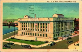 United States Post Office Building Columbus Ohio OH Linen Postcard B8 - £2.28 GBP