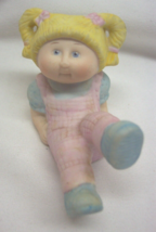 Vintage 1984 Cabbage Patch Kids Blonde Girl 3&quot; Ceramic Figurine 1980&#39;s - £14.68 GBP