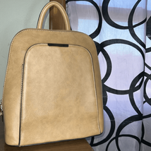 Faux vegan leather backpack new - $18.62