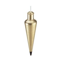 Empire Level 912BR 12 Ounces Solid Brass Plumb Bob, Lacquered Finish Ste... - $41.99