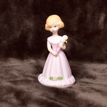 Growing Up Birthday Girls 1981 Vintage 5 Year Old Enesco Blonde - $14.19