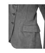 Devon-Aire 100% Wool Show Coat Jacket Ladies Size 10 Gray Pinstripe NEW - £55.74 GBP
