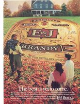 1982 E&amp;J Bandy Print Ad Farmhouse Autumn Fall Leaves 8.5" x 11" - $19.75