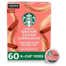 Starbucks Brown Sugar Cinnamon Coffee 60 to 120 Count  K cups Pick Any Q... - £51.95 GBP+
