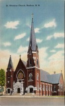 Nashua New Hampshire St. Aloysius Church Postcard Z21 - £7.43 GBP