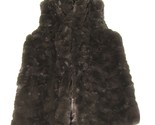 NWT Rachel Zoe Brown Soft Faux Fur Vest Size Medium Women&#39;s Hook &amp; Eye M - $39.55