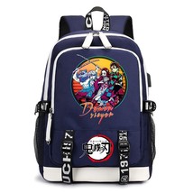 Demon Slayer Anime Backpack Campus Student School Bag Children&#39;s Backpack Outdoo - £85.13 GBP