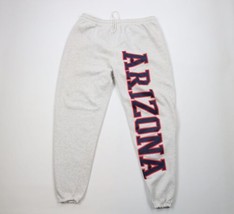 Vintage 90s Mens XL Spell Out University of Arizona Sweatpants Joggers Gray USA - £47.44 GBP