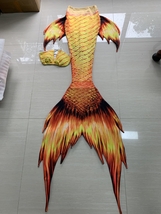 Kid Girls Adult Women Mermaid Tail With Monofin Summer Vacation Cosplay ... - $99.99