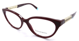 Tiffany &amp; Co Eyeglasses Frames TF 2226 8353 52-16-140 Solid Burgundy Red... - £107.10 GBP