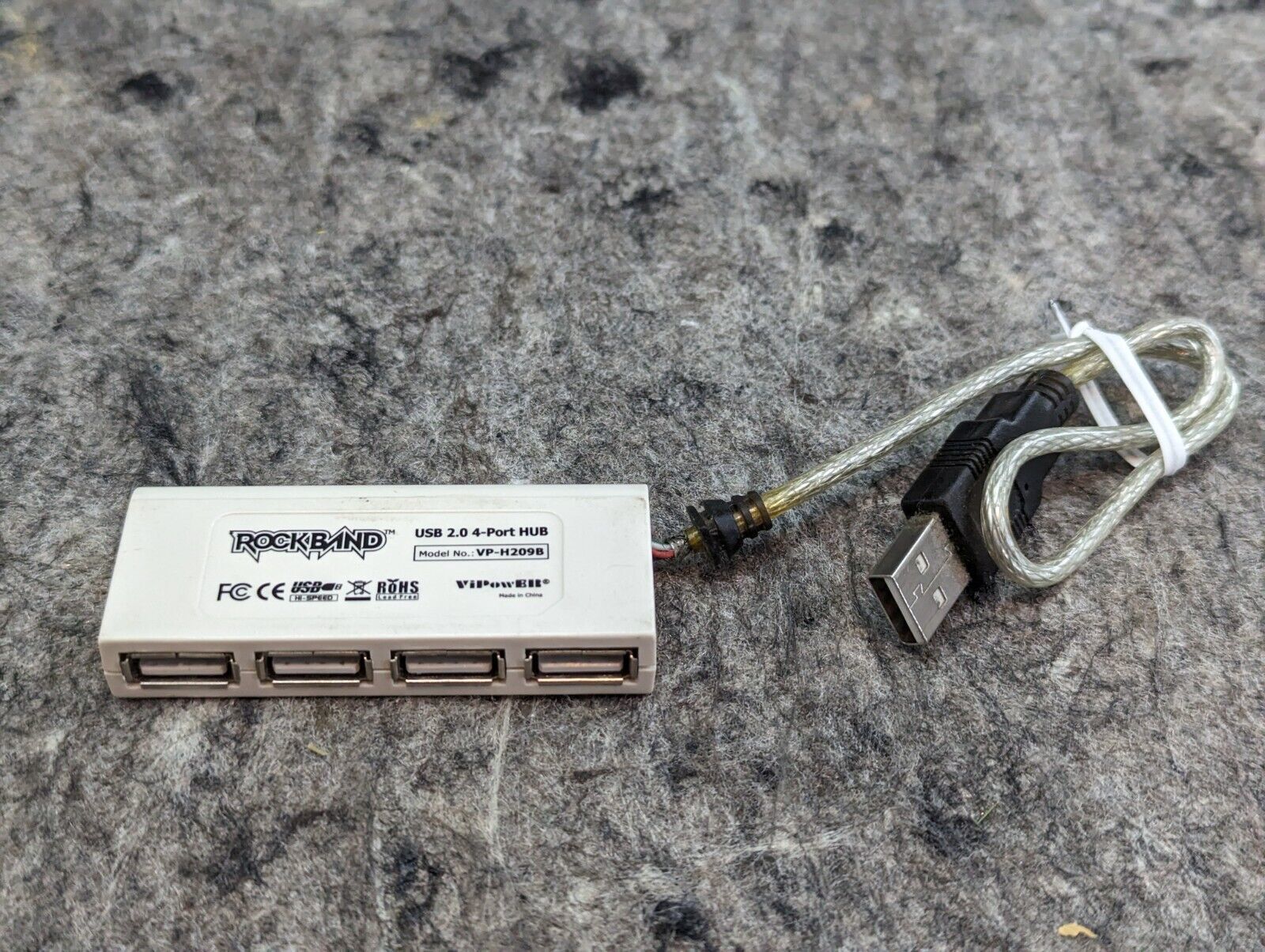 Rock Band Xbox 360 Wii PS2 PS3 USB 2.0 4 Port Hub VP-H209B Dongle Repair... - $2.99