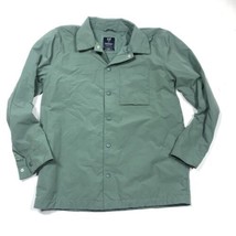 Gap Teen Windbreaker Size XXL Button Up Jacket Long Sleeves Green Quick Dry - $21.49