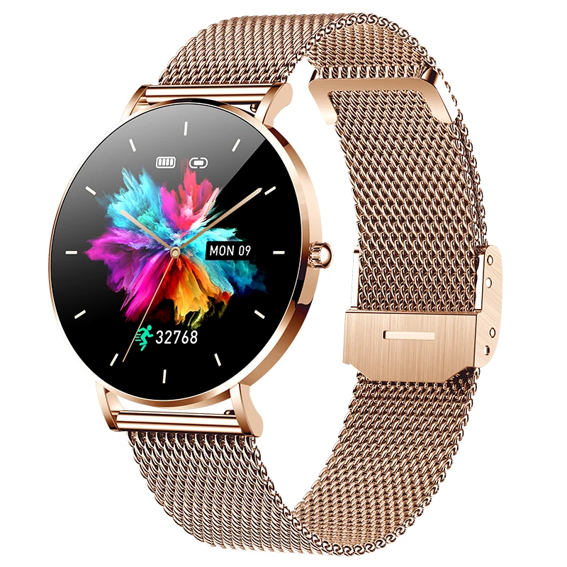 New Ultra Thin Smart Watch Women 1.36&quot; AMOLED 360*360 HD Pixel Display A... - $93.60