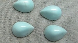 TURQUOISE LOOSE STONES PEAR 15 x 10 x 7MM LOT OF four - £2.35 GBP