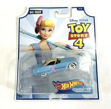 NEW Hot Wheels Bo Peep 6/8 Toy Story 4 Disney Pixar Character Car Blue P... - $7.97