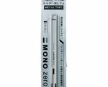 Tombow MONO ZERO Eraser METAL Type 2.5 x 5mm Silver Body EH-KUMS04 Japan - $16.35