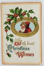Santa Claus With Best Christmas Wishes 1911 Postcard Q20 - £3.88 GBP