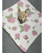 HB Hudson Baby Lovey Security Blanket Rose Deer White Pink Green Doe Sof... - €22,27 EUR