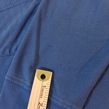 Haband Quarter Button Men's Blue Collar Shirt Long Sleeve Sz XL Made In Mongolia image 3