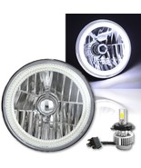 7&quot; Motorcycle White COB Halo H4 6K 6000K Light Bulb LED Headlight: Harley - $82.95