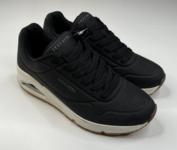 Skechers NWOB black lace up women’s 6.5 athletic sneakers SF - £27.86 GBP