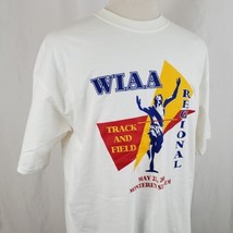 WIAA Track Field Div. 1 Regional 2005 Shirt XL White Two Sided Janesvill... - $15.99