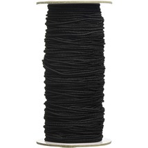 Darice Black Elastic Cord, 2mm Thick, 72 Yard Roll  Perfect for Jewelry Making,  - £26.88 GBP