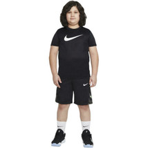 Nike Youth Big Kids Avalanche All Over Print Dri-Fit Training Shorts Black Large - £15.94 GBP