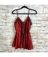 Victoria’s Secret Vintage Red Black Hearts Lace Chemise Negligee Size Me... - $635.62 MXN