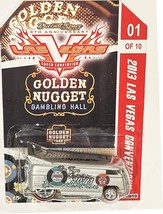 Silver VW Drag Bus Custom Hot Wheels 2015 Las Vegas Convention Series w/... - $166.21