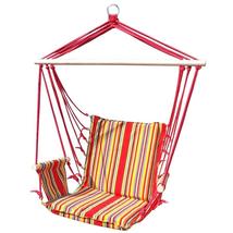 Innovation Nature - Hanging Chair with Rope Structure, 98cm x 52cm, Red - £33.98 GBP
