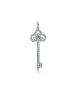Tiffany Keys Fleur de Lis Key Pendant 1.5&quot; - £2,123.42 GBP