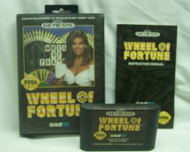 Vintage 1992 WHEEL OF FORTUNE Sega GENESIS VIDEO GAME COMPLETE w/ Manual - £14.62 GBP