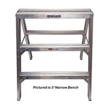 Renegade 2.5&#39; Step Up Aluminum Narrow Top Bench - £129.84 GBP