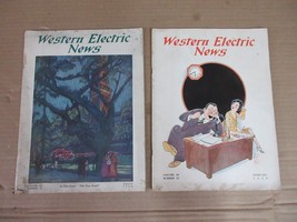 Vintage Lot of 2 Western Electric News Magazines 1930   K1 - £96.37 GBP