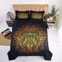 3D Reactive Print Owl All Season Comforter Set Twin -S7 - £20.77 GBP