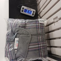 d & Co. Denim + Company RN#81890 Women's Gray Plaid Full Zip Vest Size Small  image 9